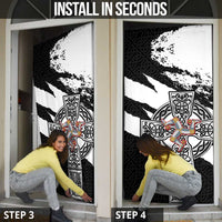 Isle of Man Celtic Cross Door Cover Triskelion Emblem - Wonder Print Shop