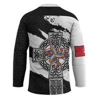 Isle of Man Celtic Cross Hockey Jersey Triskelion Emblem - Wonder Print Shop