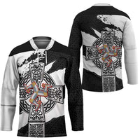 Isle of Man Celtic Cross Hockey Jersey Triskelion Emblem - Wonder Print Shop
