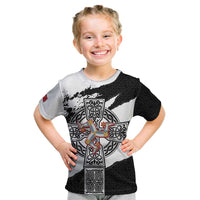 Isle of Man Celtic Cross Kid T Shirt Triskelion Emblem - Wonder Print Shop