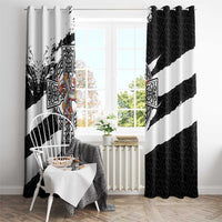 Isle of Man Celtic Cross Window Curtain Triskelion Emblem - Wonder Print Shop