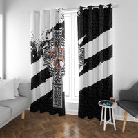 Isle of Man Celtic Cross Window Curtain Triskelion Emblem - Wonder Print Shop