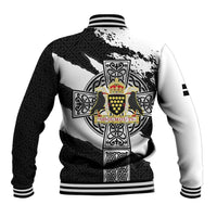 Cornwall Celtic Cross Baseball Jacket Coat Of Arms - Wonder Print Shop