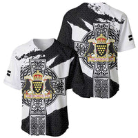 Cornwall Celtic Cross Baseball Jersey Coat Of Arms - Wonder Print Shop