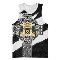 Cornwall Celtic Cross Basketball Jersey Coat Of Arms - Wonder Print Shop