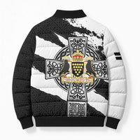 Cornwall Celtic Cross Bomber Puffer Jacket Coat Of Arms - Wonder Print Shop