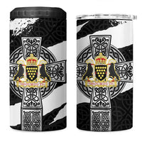 Cornwall Celtic Cross 4 in 1 Can Cooler Tumbler Coat Of Arms - Wonder Print Shop
