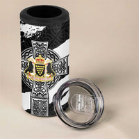 Cornwall Celtic Cross 4 in 1 Can Cooler Tumbler Coat Of Arms - Wonder Print Shop