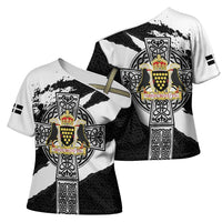Cornwall Celtic Cross Cross Shoulder Shirt Coat Of Arms - Wonder Print Shop