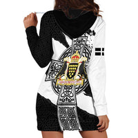 Cornwall Celtic Cross Hoodie Dress Coat Of Arms - Wonder Print Shop