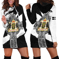 Cornwall Celtic Cross Hoodie Dress Coat Of Arms - Wonder Print Shop