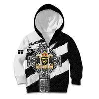 Cornwall Celtic Cross Kid Hoodie Coat Of Arms - Wonder Print Shop