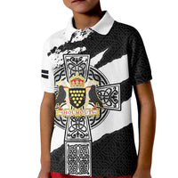Cornwall Celtic Cross Kid Polo Shirt Coat Of Arms - Wonder Print Shop