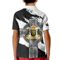 Cornwall Celtic Cross Kid Polo Shirt Coat Of Arms - Wonder Print Shop