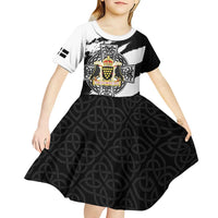 Cornwall Celtic Cross Kid Short Sleeve Dress Coat Of Arms - Wonder Print Shop