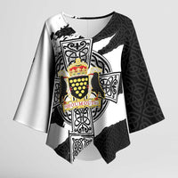 Cornwall Celtic Cross Kimono Sleeve Blouse Coat Of Arms - Wonder Print Shop