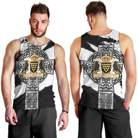 Cornwall Celtic Cross Men Tank Top Coat Of Arms - Wonder Print Shop