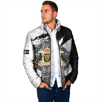Cornwall Celtic Cross Padded Jacket Coat Of Arms - Wonder Print Shop