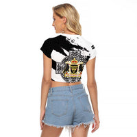 Cornwall Celtic Cross Raglan Cropped T Shirt Coat Of Arms - Wonder Print Shop