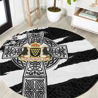 Cornwall Celtic Cross Round Carpet Coat Of Arms - Wonder Print Shop