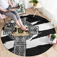 Cornwall Celtic Cross Round Carpet Coat Of Arms - Wonder Print Shop
