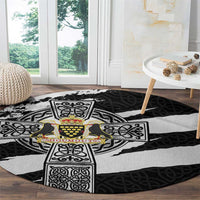 Cornwall Celtic Cross Round Carpet Coat Of Arms - Wonder Print Shop