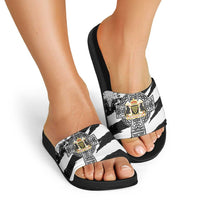 Cornwall Celtic Cross Slide Sandals Coat Of Arms - Wonder Print Shop