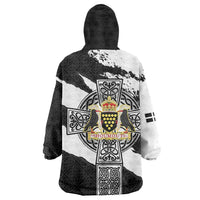 Cornwall Celtic Cross Wearable Blanket Hoodie Coat Of Arms - Wonder Print Shop