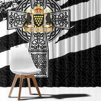 Cornwall Celtic Cross Window Curtain Coat Of Arms - Wonder Print Shop