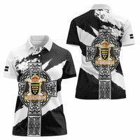 Cornwall Celtic Cross Women Polo Shirt Coat Of Arms - Wonder Print Shop