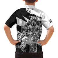 Brittany Celtic Cross Family Matching Puletasi and Hawaiian Shirt Celtic Pattern - Wonder Print Shop