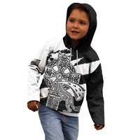 Brittany Celtic Cross Kid Hoodie Celtic Pattern - Wonder Print Shop