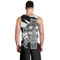Brittany Celtic Cross Men Tank Top Celtic Pattern - Wonder Print Shop