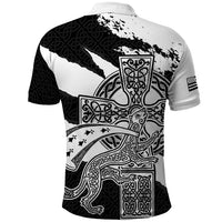 Brittany Celtic Cross Polo Shirt Celtic Pattern - Wonder Print Shop