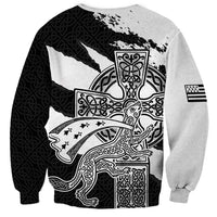 Brittany Celtic Cross Sweatshirt Celtic Pattern - Wonder Print Shop