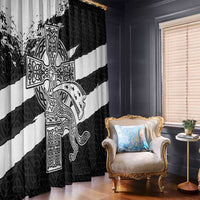 Brittany Celtic Cross Window Curtain Celtic Pattern - Wonder Print Shop