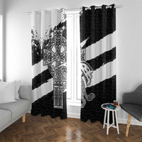 Brittany Celtic Cross Window Curtain Celtic Pattern - Wonder Print Shop