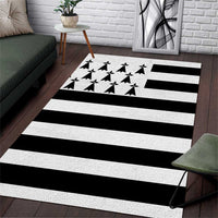 Brittany Flag Style Area Rug Kentoch Mervel Eget Bezan Saotret - Wonder Print Shop