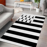 Brittany Flag Style Area Rug Kentoch Mervel Eget Bezan Saotret - Wonder Print Shop