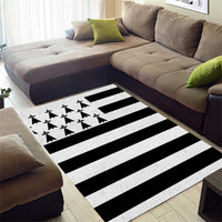 Brittany Flag Style Area Rug Kentoch Mervel Eget Bezan Saotret - Wonder Print Shop
