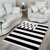 Brittany Flag Style Area Rug Kentoch Mervel Eget Bezan Saotret - Wonder Print Shop