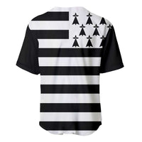 Brittany Flag Style Baseball Jersey Kentoch Mervel Eget Bezan Saotret - Wonder Print Shop