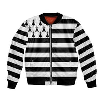 Brittany Flag Style Bomber Jacket Kentoch Mervel Eget Bezan Saotret - Wonder Print Shop