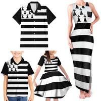 Brittany Flag Style Family Matching Tank Maxi Dress and Hawaiian Shirt Kentoch Mervel Eget Bezan Saotret - Wonder Print Shop
