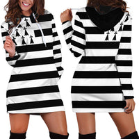 Brittany Flag Style Hoodie Dress Kentoch Mervel Eget Bezan Saotret - Wonder Print Shop