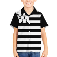 Brittany Flag Style Kid Hawaiian Shirt Kentoch Mervel Eget Bezan Saotret - Wonder Print Shop