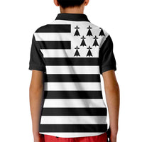 Brittany Flag Style Kid Polo Shirt Kentoch Mervel Eget Bezan Saotret - Wonder Print Shop