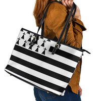 Brittany Flag Style Leather Tote Bag Kentoch Mervel Eget Bezan Saotret - Wonder Print Shop