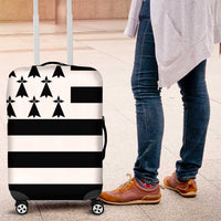 Brittany Flag Style Luggage Cover Kentoch Mervel Eget Bezan Saotret - Wonder Print Shop