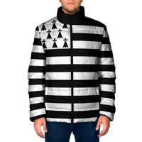 Brittany Flag Style Padded Jacket Kentoch Mervel Eget Bezan Saotret - Wonder Print Shop